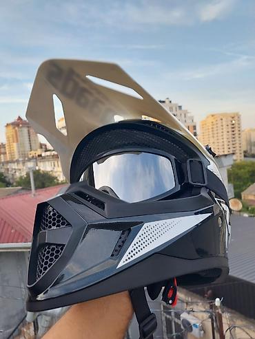 Moto geyim: Off-Road (Cross) Moto kask satıram Məhsul yenidir, istifadə — 4