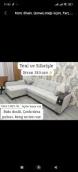 Sifarişlə divanlar: Künc divan, Mətbəx üçün, Qonaq otağı üçün, Parça, Bazalı, Açılan, Kitab — 10