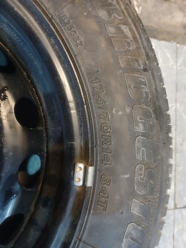 samara masin: Bridgestone təkər + polad disk - Ölçü: 175/70 R14 - Yük/sürət — 3