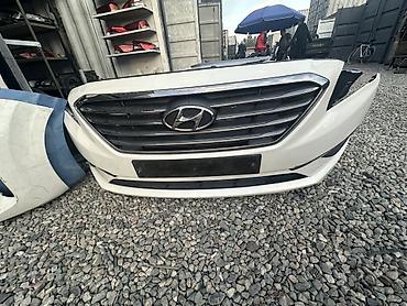 Передний бампер с решеткой радиатора для Hyundai (эмблема Hyundai на