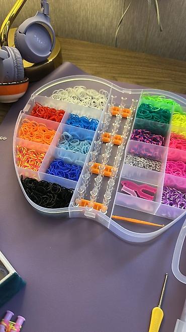 Alətlər: Rəngarəng “loom band” qolbaq/aksesuar hazırlama dəsti - Çoxsaylı — 2
