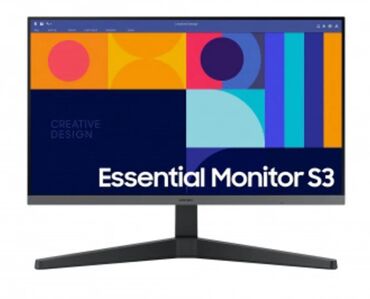 Monitorlar: Samsung 24" Ls24c332gauxuf Ips Fhd 100hz 1ms Hdmı,DP,USB.Yeni bagli