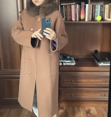 пальто коричневый: Пальто, Зима, Кашемир, Длинная модель, M (EU 38)