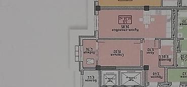 2 комнаты, 70 м², Асанбай мкр Элитка, 3 этаж, ПСО (под самоотделку)