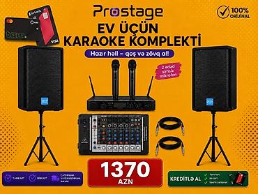 Karaoke dəsti Ev üçün ideal karaoke komplekti — 2 passiv kolonka, 2 lalafo.az -da Karaoke dəsti Ev üçün ideal karaoke komplekti — 2 passiv kolonka, 2