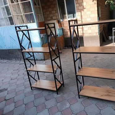 Полки для цветов: Лофт стиле, полка, стеллаж, подставки для цветов для книги, стол — 31