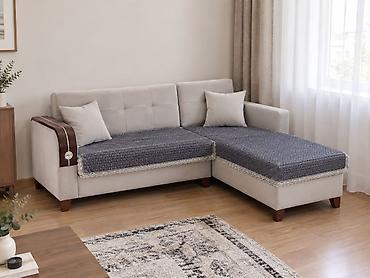 Divan satılır – 200₼. - L‑şəkilli açılan divan - Açılır baza: alt