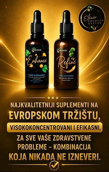 Lepota i nega: **Enhance + Refine – tečni dodaci ishrani u kapima** Kombinacija dva — 4