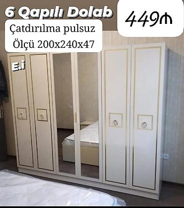 6 qapılı dolab Yep yeni 449 azn rəng seçimi var çatdırılma var lalafo.az -da 6 qapılı dolab Yep yeni 449 azn rəng seçimi var çatdırılma var