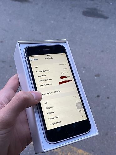 Apple iPhone: IPhone 6s, 64 GB, Matte Silver, Barmaq izi — 6
