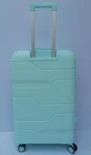 Putni koferi i torbe: Tvrdi kofer na točkiće – mint zelena boja - Materijal: čvrsta — 19