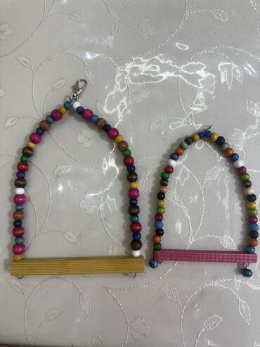 Oyuncaqlar: Papuqay və xırda quşlar üçün asılqan–oyuncaq Balaca yelləncək quşlar — 12