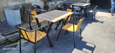 Masa və oturacaq dəstləri: Mətbəx üçün, Yeni, Açılmayan, Dördbucaq masa, 4 stul — 7