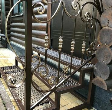 Pilləkən məhəccərləri: Metal EN MMC olaraq istədiyiniz forma və ölçüde demir işlerinin — 23