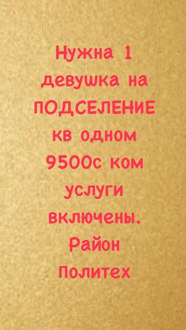комната политех: 1 комната, Собственник, С подселением, С мебелью частично