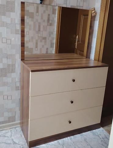 guzgu ev: -komod güzgü ilə - Material: laminat/MDFlam kombinasiyası, qoz — 1
