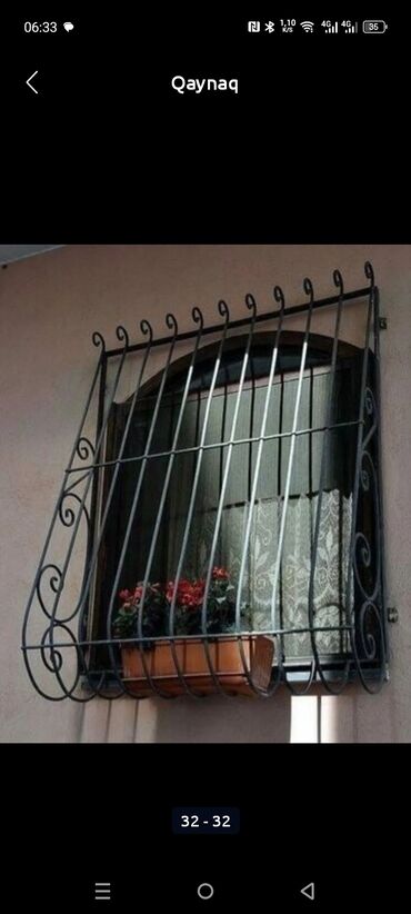 Barmaqlıqlar: Dəmir pəncərə barmaqlıqları – dekorativ və təhlükəsizlik məqsədli — 10