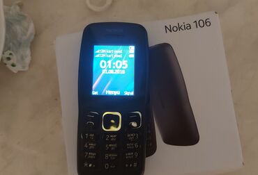 noki 206: Nokia 106, rəng - Qara, Düyməli