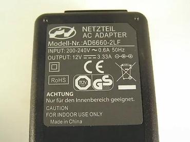 Adapteri i punjači za laptop: AC adapter/napajanje 12 V 3.33 A (model: AD6660-2LF) - Ulaz: 200–240 — 2