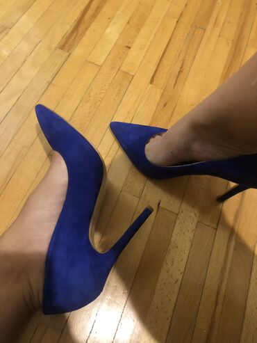 Tuflilər: Tuflilər, Ölçü: 38, rəng - Göy, İşlənmiş — 5