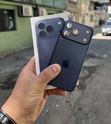 IPhone 17 Pro Max, 256 GB, Göy, Zəmanət, Simsiz şarj, Face ID lalafo.az -da IPhone 17 Pro Max, 256 GB, Göy, Zəmanət, Simsiz şarj, Face ID