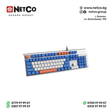клавиатуры игровые: Клавиатура Rapoo V530, Игровая, USB, Кол-во стандартных клавиш 104