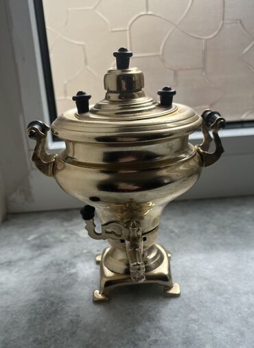 Digər ev dekoru: Misin (pirinç) materialdan dekorativ mini samovar - Klassik formalı