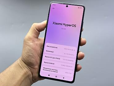 rush wave: Poco X5 Pro 5G, Б/у, 256 ГБ, цвет - Голубой, 2 SIM — 4