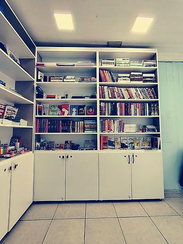 Ofis mebeli: Mebel dəsti – kitab rəfi və iş masaları - Böyük modul kitab rəfi: 3 — 2