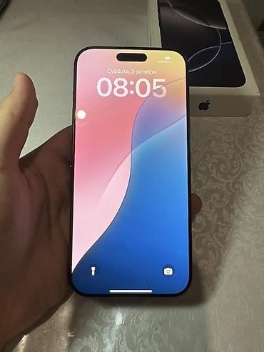 IPhone 16 Pro Max, Б/у, 256 ГБ, Black Titanium, Коробка, 90 %