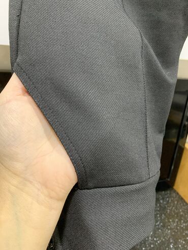 Şalvarlar: Klassik qadin salvari qara reng 42 razmer payiz qis fesli ucun cekisi — 3