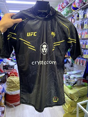 Футболкалар: Спортивная футболка UFC (черная) Размеры уточняйте! - Дизайн: черный — 1