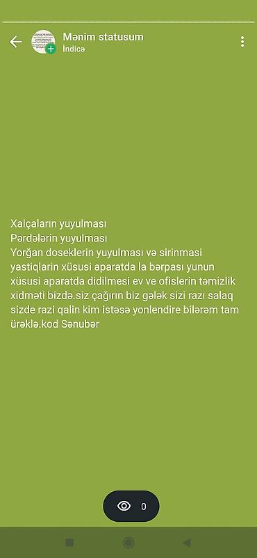 tap az kondisioner: Xalçaların yuyulması — 1
