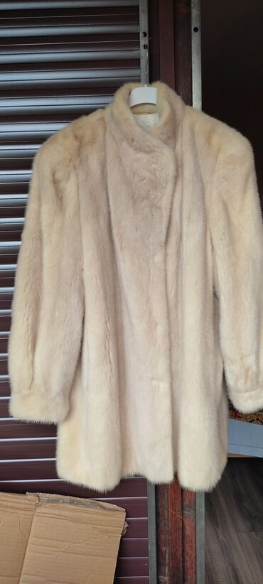 kratke kozne jakne sa krznom: L (EU 40), With lining, Mink, color - White