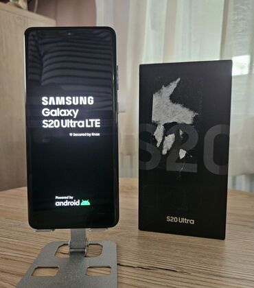 mobilni telefon: Samsung Galaxy S20 Ultra, 128 GB, color - Black, Fingerprint, Dual SIM cards, Face ID