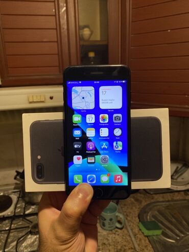 Apple iPhone: IPhone 7 Plus, 128 GB, Qara, Barmaq izi