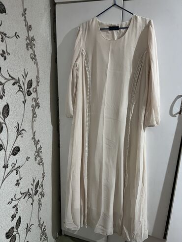 платье двойка: Вечернее платье, Длинная модель, Камни, 2XL (EU 44)