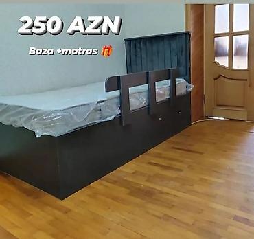 Çarpayılar: Yeni, Təknəfərlik çarpayı, Bazalı, Matras ilə, Siyirməsiz, Azərbaycan — 4