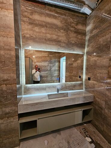 Mücrülər: Güzgü Divar üçün, Düzbucaqlı, Hamam üçün, Arxa işıqlı