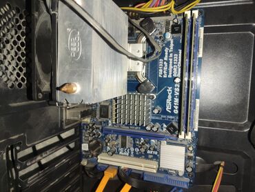 Материнские платы: Материнская плата, Б/у, ASRock, LGA775, Micro-ATX, Для ПК