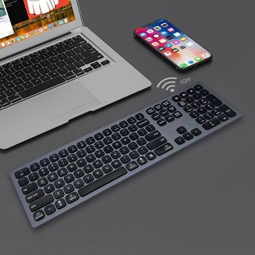 аккумуляторы для ноутбука: Клавиатура BK9803 Bluetooth 3.0 Aluminum alloy+ABS 110 keys 5