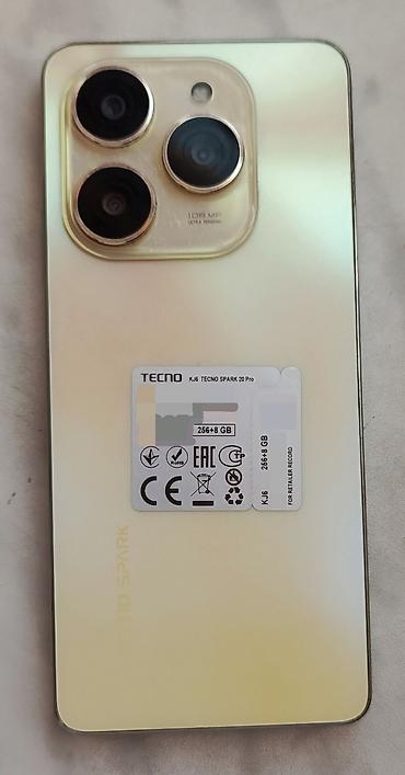 huawei mate 30: Tecno Spark 20 Pro, 256 GB, rəng - Qızılı, Barmaq izi — 2