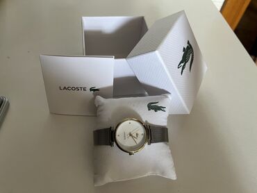 saat qutusu: Yeni, Qol saatı, Lacoste, rəng - Gümüşü