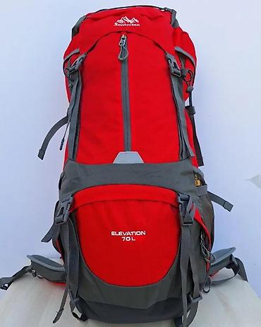 Sportske torbe i rančevi: Planinarski ranac Sandaran Elevation 70L – crveno/sivi - Zapremina — 11