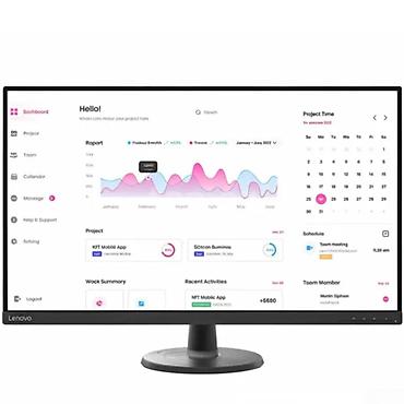 Elektronika: Lenovo D32-40 31.5" Full HD VA 60Hz Monitor 66FCGAC2EU Bütün — 1