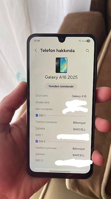 samsung not2: Samsung Galaxy A16, 256 GB, rəng - Qara, Barmaq izi, Simsiz şarj, İki sim kartlı — 5