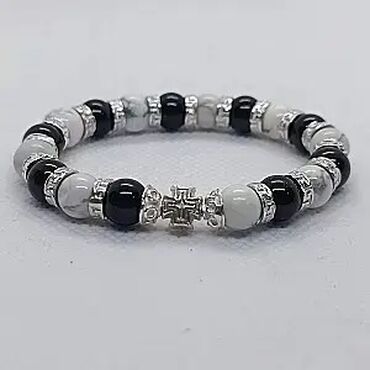 Narukvice: Podesiva narukvica, Materijal: Perlice, Srebro — 14