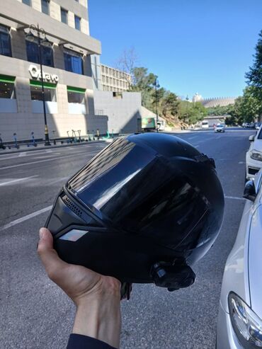 купить шлем для мотоцикла бу: Tam üzlü motosiklet dəbilqəsi – mat qara L Razmer Xüsusiyyətlər: - Tam