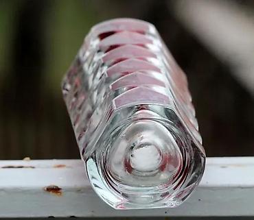 Vaze i saksije: Mid Century Luminarc JG Durand Geometric Ruby Cranberry Vase. France — 7