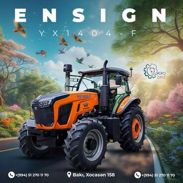 maşın şiti: Traktor Ensign YX-1404-F, 2024 il, 140 at gücü, Yeni
